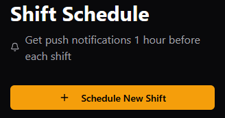 tip tracking app for shift reminder feature